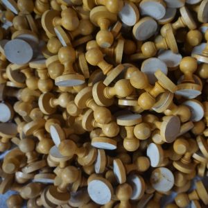 Gagang Stempel Kayu Bulat 4 cm – 4,2 cm